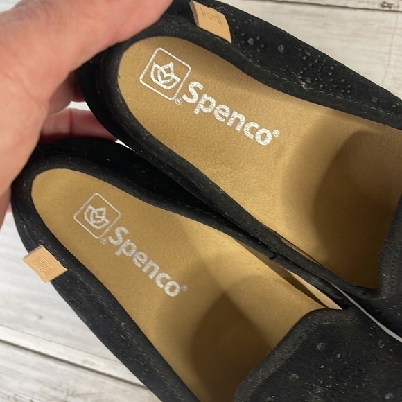 Spenco Black Suede Bailey Smoking Loafer Flat - Picture 5 of 7